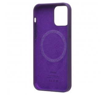 Чехол-накладка ORG Silicone Case SafeMag с анимацией для "Apple iPhone 12 Pro Max" (аметист)(212963)#2066946