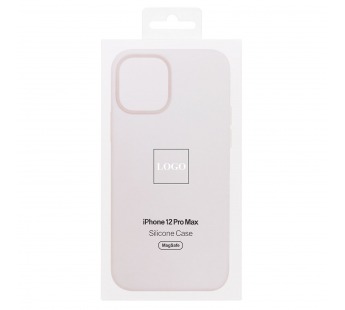Чехол-накладка ORG Silicone Case SafeMag с анимацией для "Apple iPhone 12 Pro Max" (белый) (212960)#2120372