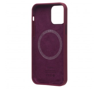 Чехол-накладка ORG Silicone Case SafeMag с анимацией для "Apple iPhone 12 Pro Max" (сливовый(212968)#2066956