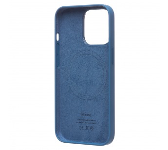 Чехол-накладка - Silicone Case SafeMag с анимацией для "Apple iPhone 13 Pro Max" (голубая со(212995)#2066933