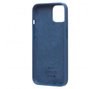 Чехол-накладка - Silicone Case SafeMag с анимацией для "Apple iPhone 13" (голубая сойка) (212981)#2051704