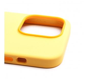 Чехол-накладка ORG Silicone Case SafeMag с анимацией для "Apple iPhone 14 Pro" (солнечно-жел(213016)#2007881