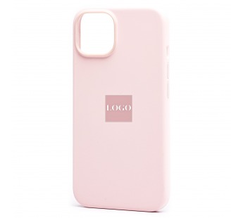 Чехол-накладка - Silicone Case SafeMag с анимацией для "Apple iPhone 14" (розовый мел) (213005)#2066691