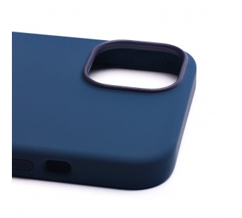 Чехол-накладка - Silicone Case SafeMag с анимацией для "Apple iPhone 14" (синий омут) (213002)#2048401