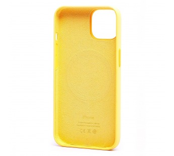 Чехол-накладка ORG Silicone Case SafeMag с анимацией для "Apple iPhone 14" (солнечно-желтый)(213008)#2007879