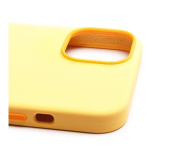 Чехол-накладка ORG Silicone Case SafeMag с анимацией для "Apple iPhone 14" (солнечно-желтый)(213008)#2120337