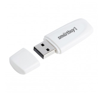 Флеш-накопитель USB 4GB Smart Buy Scout белый#1836290