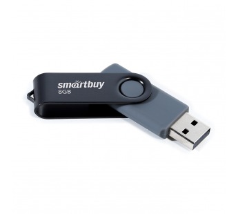 Флеш-накопитель USB 8GB Smart Buy Twist чёрный#1836308