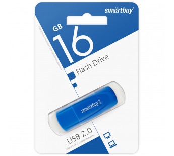Флеш-накопитель USB 16GB Smart Buy Scout синий#1836311