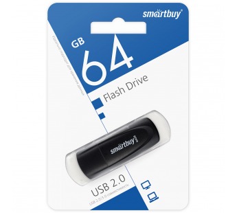 Флеш-накопитель USB 64GB Smart Buy Scout чёрный#1836313