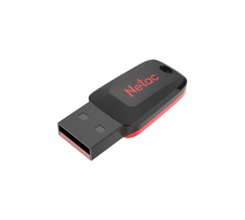 Флеш-накопитель USB 128GB Netac U197 mini чёрный/красный#1836325