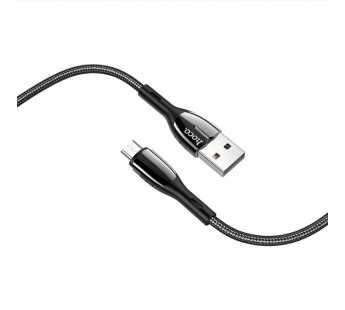 Кабель USB - micro USB HOCO "Premium" U89 (120см) LED черный#1994608