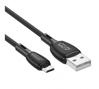 Кабель USB - micro USB BOROFONE BX86 (черный) 1м#1837082