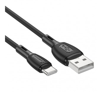 Кабель USB - Type-C BOROFONE BX86 (черный) 1м#1837046