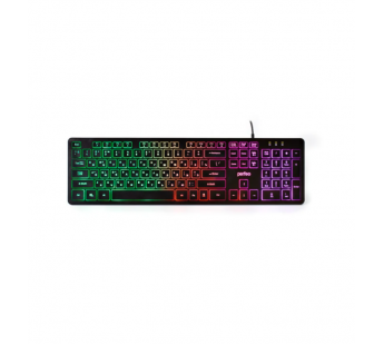 Клавиатура Perfeo "BRIGHT", GAME DESIGN, низкие кн.,подсветка, USB, чёрный#1861287