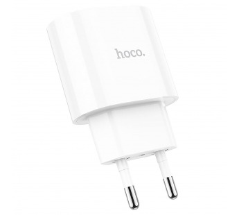 Адаптер Сетевой Hoco C95A PD QC3.0 USB/Type-C 3A/20W (white) (207585)#1839848