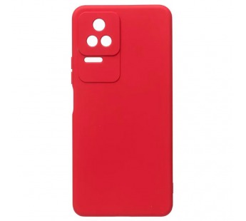 Чехол на Xiaomi Poco F4 Silicone Case (красный)#2039384