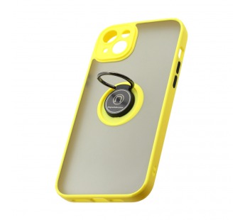 Чехол Shockproof Ring для Apple iPhone 14 Plus/6.7 (001) желто-черный#1849734