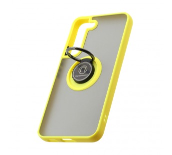 Чехол Shockproof Ring для Samsung Galaxy S22 (001) желто-черный#1850714