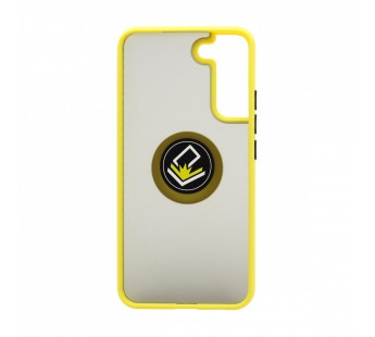 Чехол Shockproof Ring для Samsung Galaxy S22 Plus (001) желто-черный#1849075