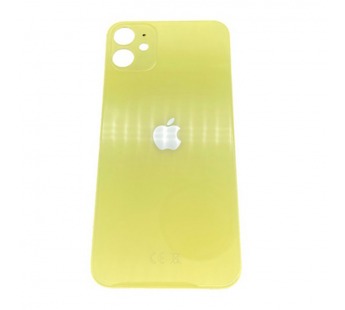 Задняя крышка iPhone 11 (Оригинал c увел. вырезом) Желтая#2068467