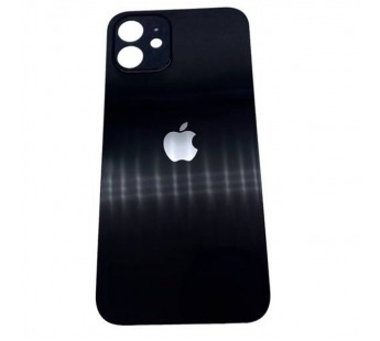 Задняя крышка iPhone 12 (Оригинал c увел. вырезом) Черный#1849969