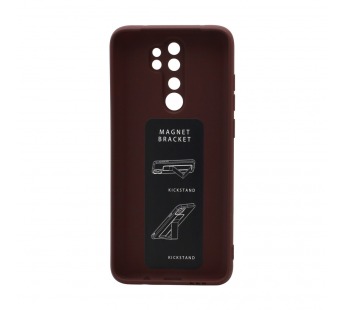 Чехол Magnetic Stend 2 для Xiaomi Redmi Note 8 Pro (006) бордовый#1862675