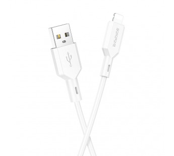 Кабель USB - Apple lightning Borofone BX70 100см 2.4A (white) (207876)#1840551