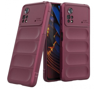 Чехол на Xiaomi Poco X4 Pro 5G Flexible Case (бордовый)#2040345