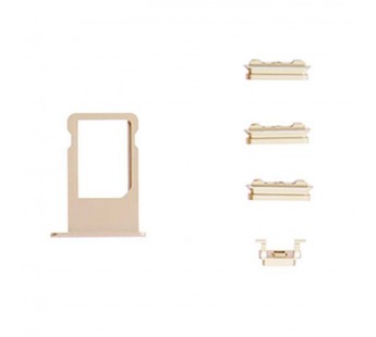 Набор iPhone 6 Plus (5.5) Держатель сим золото+толкатель кнопки громкости и блокировки                                                  #2083076
