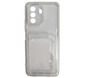 Чехол силиконовый Huawei Nova Y70 More choice с визитницей прозрачный#2134210