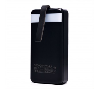 Портативный аккумулятор 50000mAh 3гн.USB, Type-C 5V, 2.1А, чёрный "Maimi" Mi9#1842982