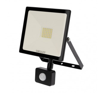 Прожектор светодиодный СДО 50Вт 4000Лм 6500К холодный свет с микроволновым настраиваемым датчиком дв#2060382