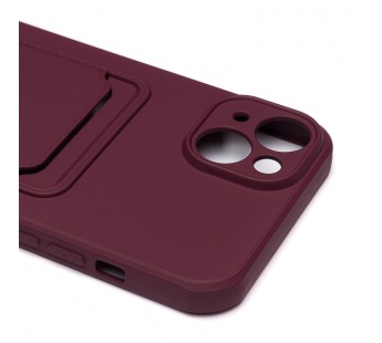 Чехол-накладка - SC304 с картхолдером для "Apple iPhone 14 Plus" (bordo) (214574)#1857448