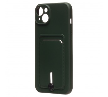 Чехол-накладка - SC304 с картхолдером для "Apple iPhone 14 Plus" (dark green) (214575)#1857464