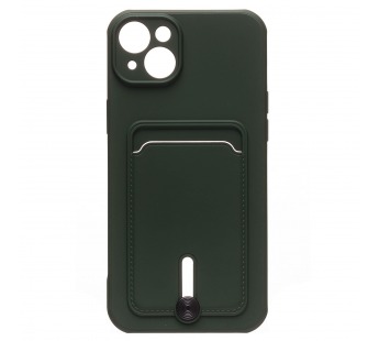 Чехол-накладка - SC304 с картхолдером для "Apple iPhone 14 Plus" (dark green) (214575)#1857463