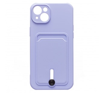 Чехол-накладка - SC304 с картхолдером для "Apple iPhone 14 Plus" (light violet) (214572)#1857462