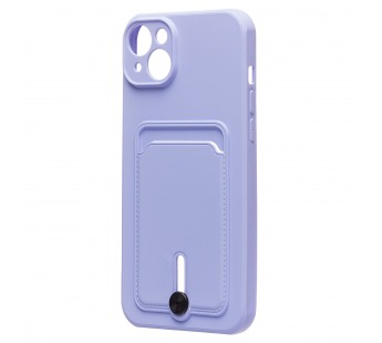 Чехол-накладка - SC304 с картхолдером для "Apple iPhone 14 Plus" (light violet) (214572)#1857461