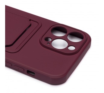 Чехол-накладка - SC304 с картхолдером для "Apple iPhone 14 Pro Max" (bordo) (214579)#1857485