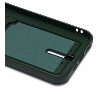 Чехол-накладка - SC304 с картхолдером для "Apple iPhone 14 Pro Max" (dark green) (214580)#1857475