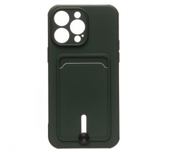 Чехол-накладка - SC304 с картхолдером для "Apple iPhone 14 Pro Max" (dark green) (214580)#1857472