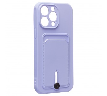 Чехол-накладка - SC304 с картхолдером для "Apple iPhone 14 Pro Max" (light violet) (214577)#1857469