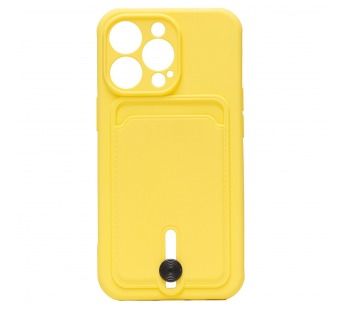 Чехол-накладка - SC304 с картхолдером для "Apple iPhone 14 Pro Max" (yellow) (214581)#1841838