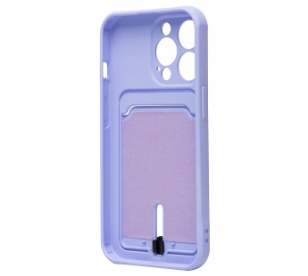 Чехол-накладка - SC304 с картхолдером для "Apple iPhone 14 Pro" (light violet) (214582)#2097270
