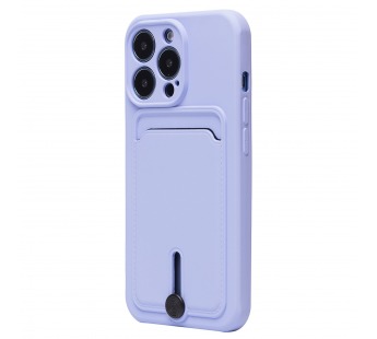 Чехол-накладка - SC304 с картхолдером для "Apple iPhone 14 Pro" (light violet) (214582)#2097271