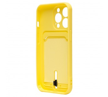 Чехол-накладка - SC304 с картхолдером для "Apple iPhone 14 Pro" (yellow) (214586)#2097268