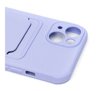 Чехол-накладка - SC304 с картхолдером для "Apple iPhone 14" (light violet) (214567)#2099185
