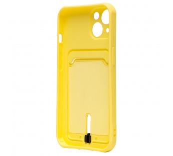 Чехол-накладка - SC304 с картхолдером для "Apple iPhone 14" (yellow) (214571)#1857444