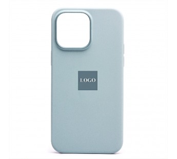 Чехол для iPhone 14 Pro Max Silicone Case,Magsafe с анимацией, мятный (mint)#1843008