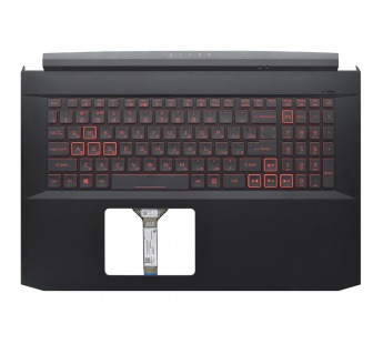 Топ-панель Acer Nitro 5 AN517-41 черная с подсветкой (узкий шлейф клавиатуры)#1859841